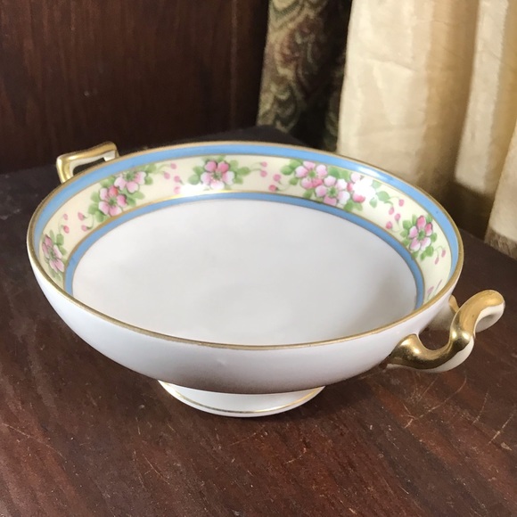 Accents Vintage Nippon Hand Painted Condiment Pedestal Bowl Poshmark